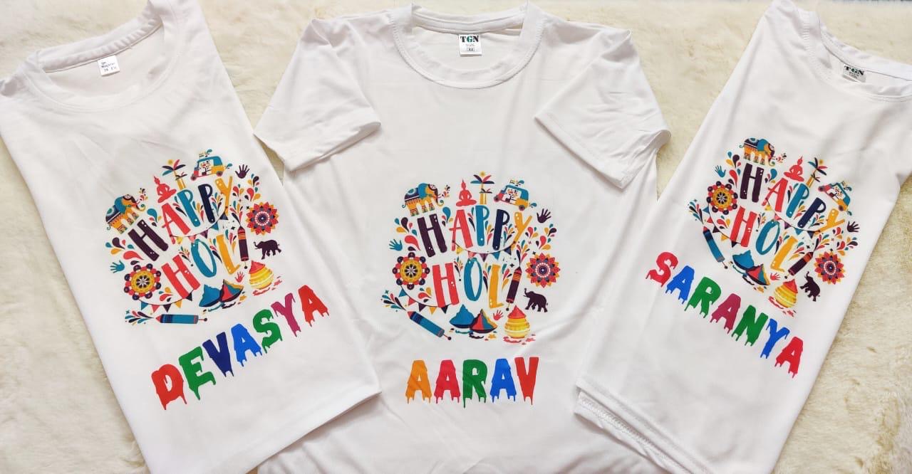 Personalised Holi T-shirts