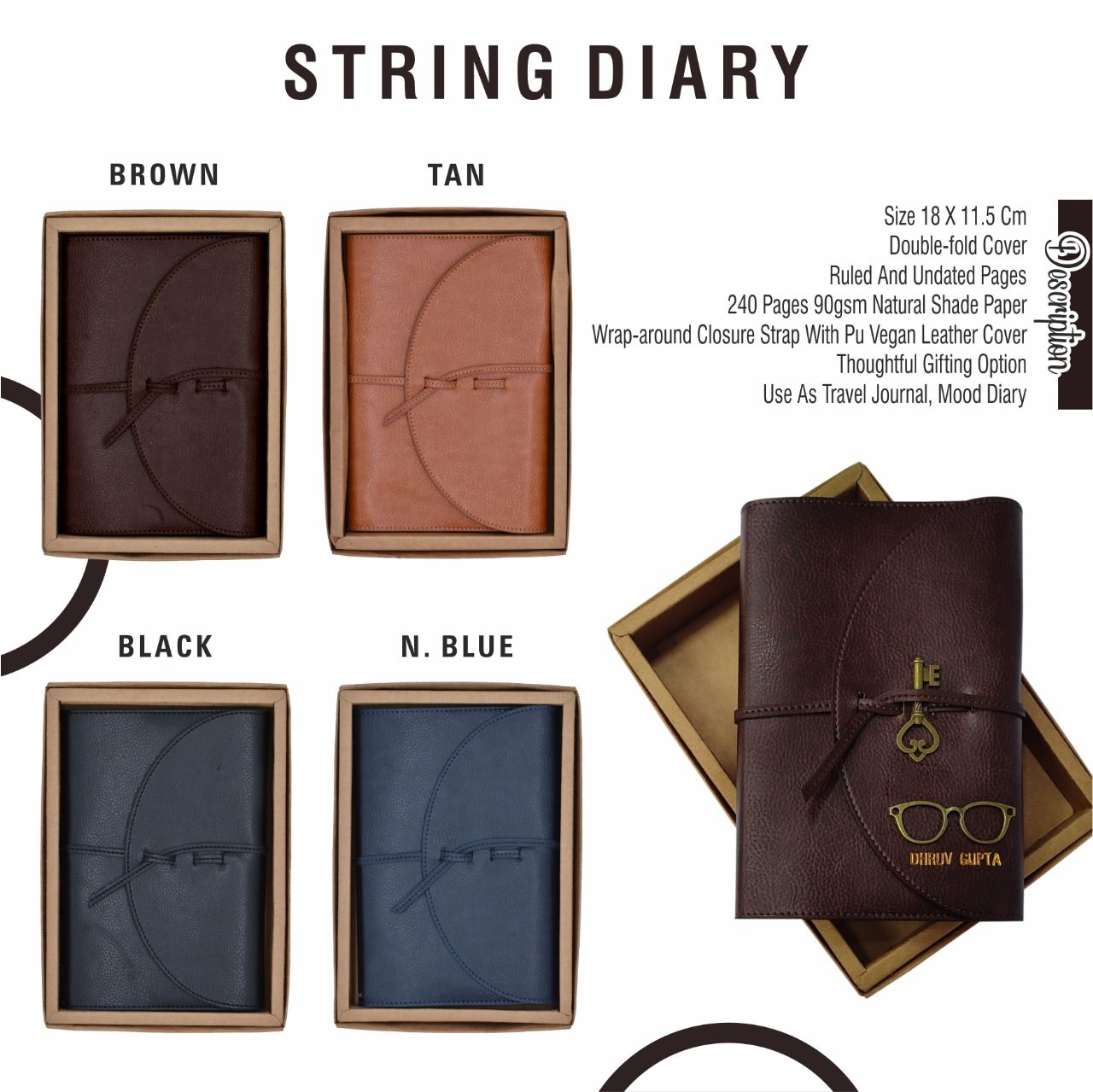 Personalized String Diary