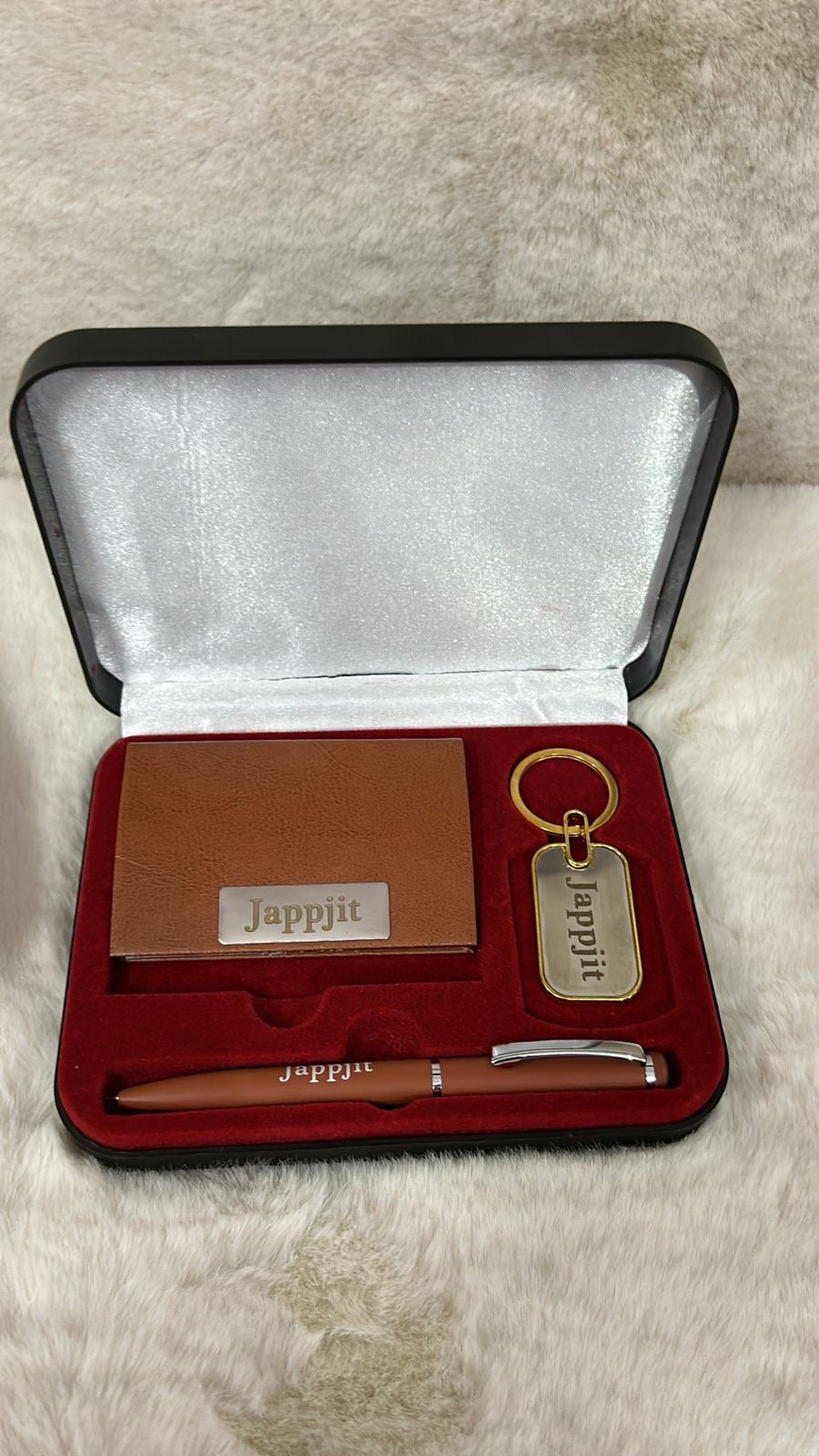 Combo of Keychain, Pen and Card Holder