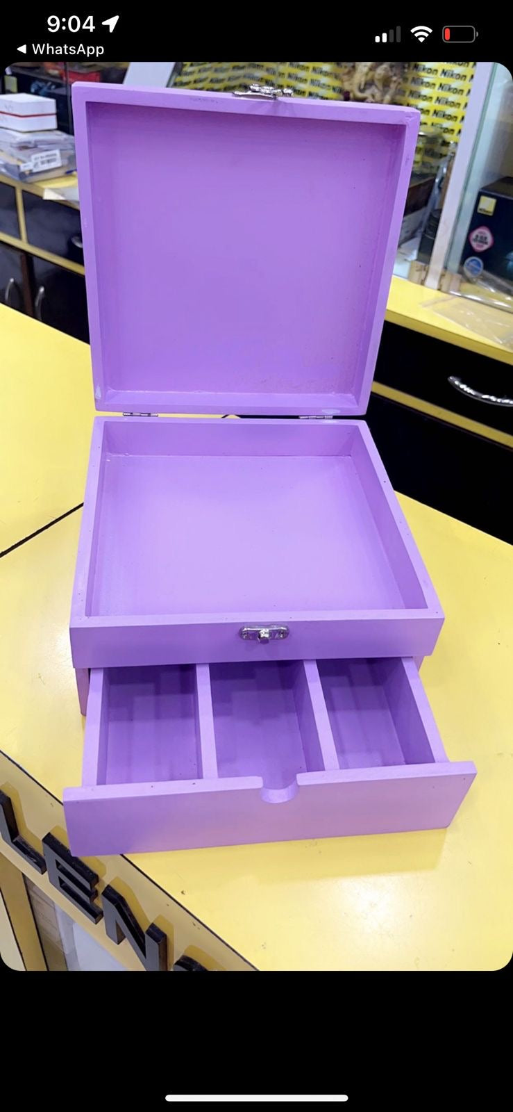 Personalised Wooden Organizer with Drawers