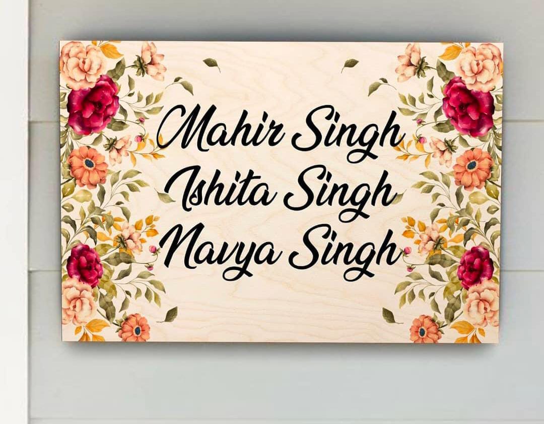 Personalised Home NamePlates