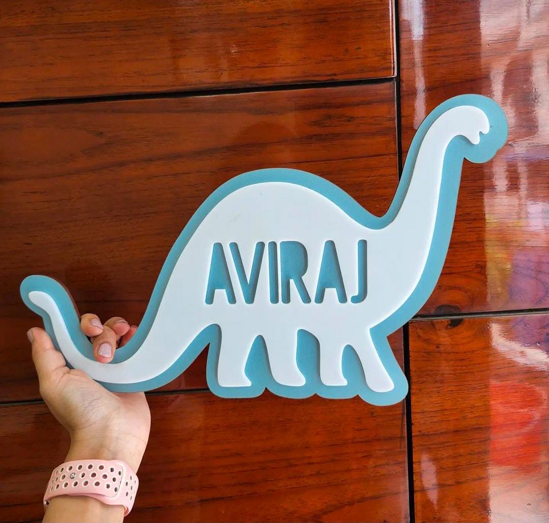 Personalised 3D Kids Door Nameplate