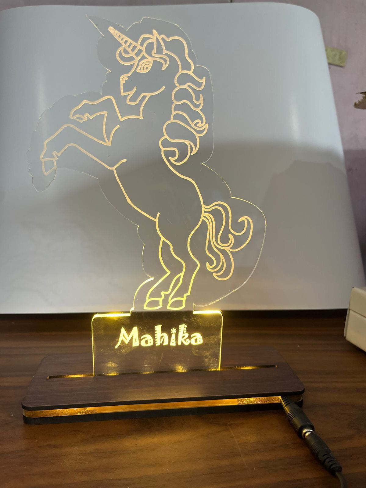 Personalized Acrylic LED Lamp