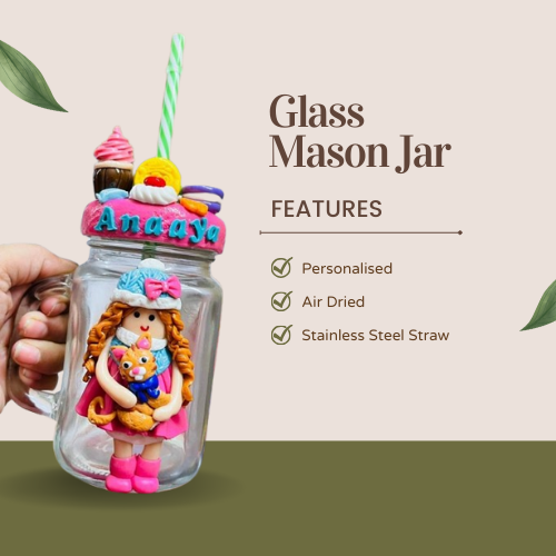 Personalised Glass Mason Jar